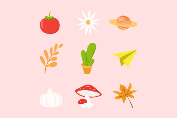Autumn and Spring Plant Sticker Collection: A Versatile Design Resource for Every Season
