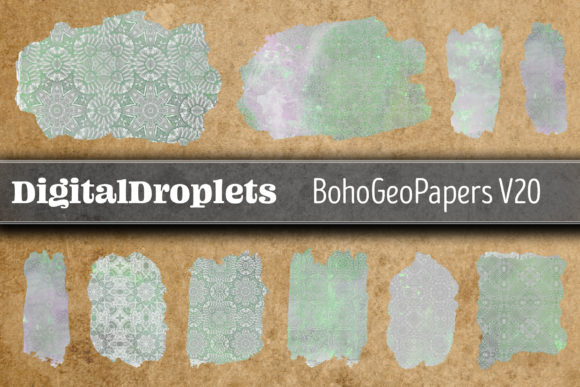 Boho Geom Papers Vol. 20 Brush Strokes: A Design Evaluation