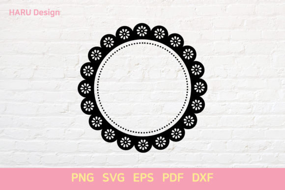 Circle Flower Design for 12x12 Artboards