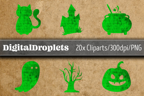 Elevating Seasonal Branding with the Halloween Papers CLIPART SET Vol. 26.5