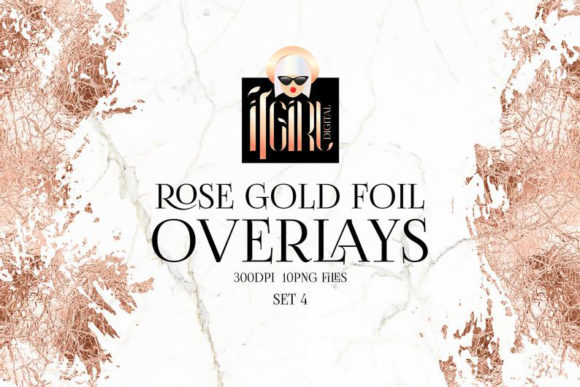 Evaluating Rose Gold Brush Stroke Overlays for Professional Design Projects