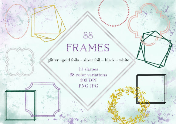 Frames Glitter Gold Shapes Elements: A Comprehensive Review of the Ultimate Frame Bundle