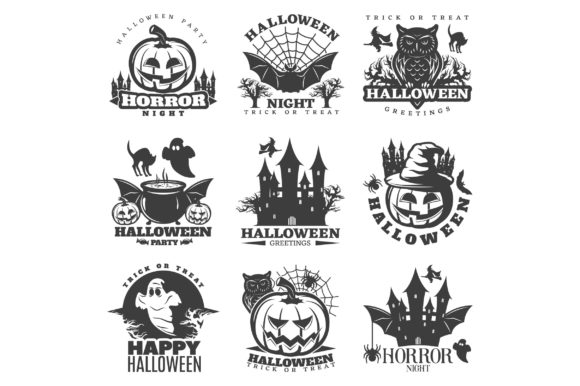 Halloween Black White Emblems: The Ultimate Design Solution for Modern Creators