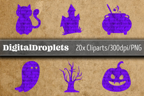 Halloween Papers CLIPART SET Vol. 26.15