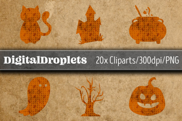 Halloween Papers CLIPART SET Vol. 26.4
