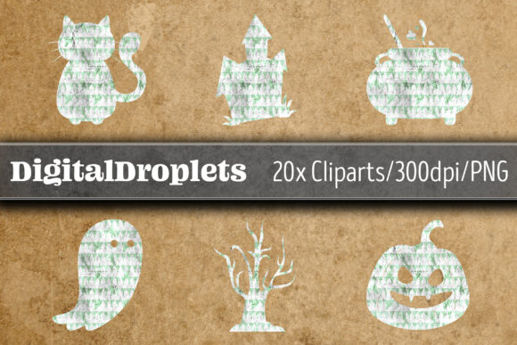 Halloween Papers CLIPART Vol. 26.6 for Designers