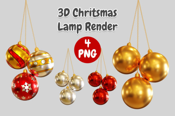 Hanging Lamp Christmas 3D Render Guide