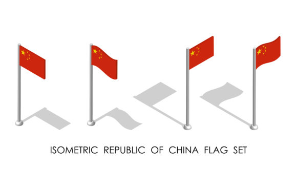 Isometric Flag of Republic of CHINA in S: A Comprehensive Guide to 3D Vector Applications