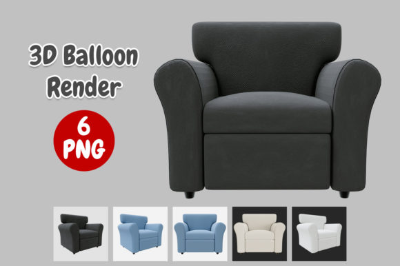 Living Room Sofa 3d Render for Design Projects