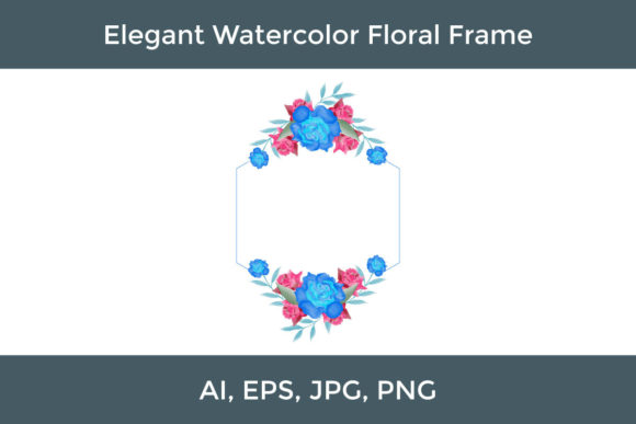 Luxurious Floral Frame: Elevating Your Creative Projects with Watercolor Elegance