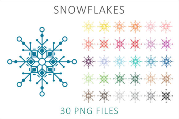 Snowflakes Clip Art PNG - 10: The Ultimate Winter Resource for Creative Projects