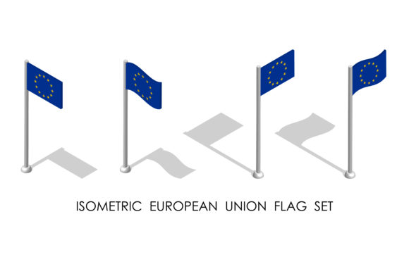 The Isometric Flag of European Union in Stat: A Visual Guide to Modern Design Assets