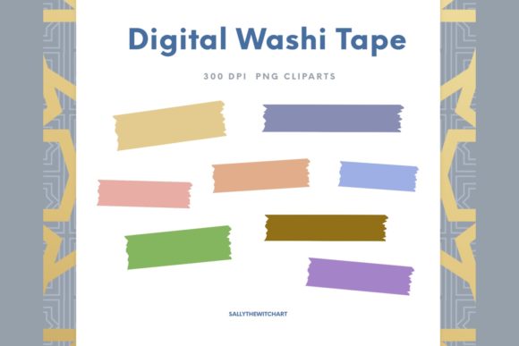 Transform Your Digital Planning with Premium Washi Tape Clipart and Stickers