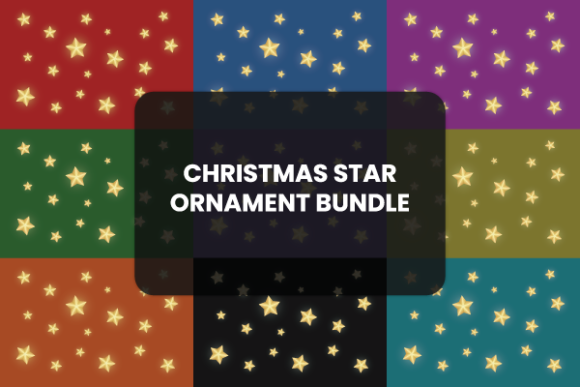 Transforming Holiday Designs with the Christmas Star Ornaments Bundle