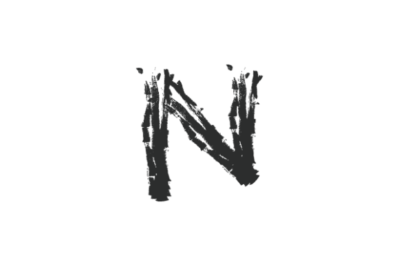 Unlocking Creativity with the Letter N Hand Drawn Brush Watercolor Collection