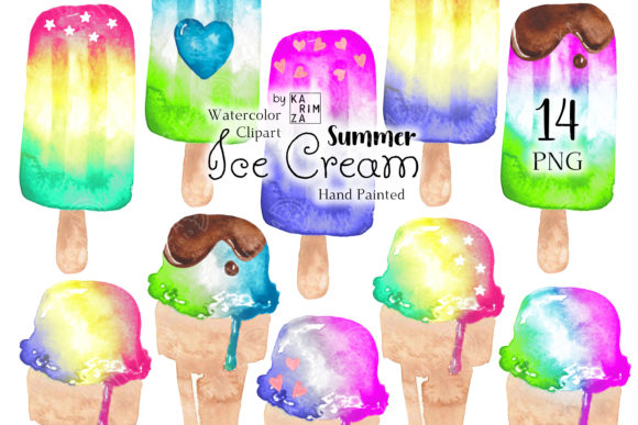 Watercolor Popsicle Clipart, Ice Cream: A Guide to Choosing High-Quality Summer Graphics